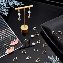 24 шт. 2-х стилевые латунные серьги-кольца FIND-PH0008-64