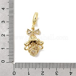 Латунь микропейв кубический цирконий европейские подвески с подвесками KK-L258-07G-01