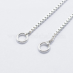 925 plata esterlina fornituras de espárrago&nbsp;STER-I014-01S-B