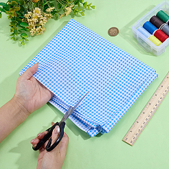 Хлопчатобумажная ткань с рисунком тартан&nbsp;DIY-WH0591-273D