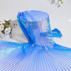 Полиэстер русалки плиссированная ткань&nbsp;DIY-WH0678-74B