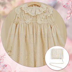 15 ярд полиэфирной кружевной ленты&nbsp;OCOR-WH0088-35A