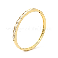 Браслеты из латуни с кубическим цирконием для женщин&nbsp;BJEW-M298-03G