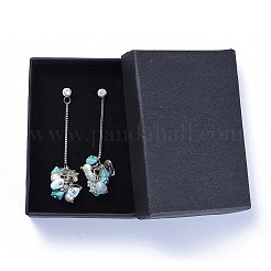 Puce turquoise synthétique&nbsp;EJEW-JE03227-03