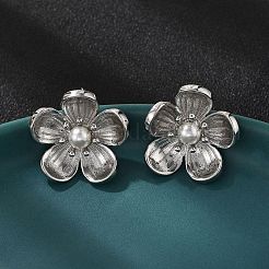 Серьги-гвоздики из латуни EJEW-S258-05P