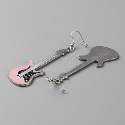 Болтающийся серьги сплава эмали EJEW-WH0015-68P-04