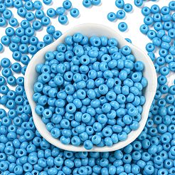 Стеклянные бусины с имитацией нефрита SEED-Z001-A-B18