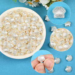 200шт бусины из искусственного жемчуга из АБС-пластика&nbsp;OACR-SP0001-83