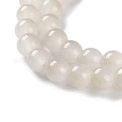 Выпечки окрашены имитация нефрита стекловолокна круглый шарик DGLA-XCP0001-20