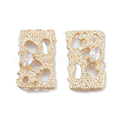 Ciondoli in ottone con pavé di zirconi chiari&nbsp;KK-N232-472LG
