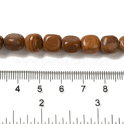 Нити бусин из натуральной тигровой яшмы G-B078-D16-01