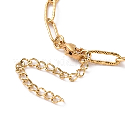 Браслет из нержавеющей стали 304 с вакуумным покрытием PVD для мужчин и женщин BJEW-E031-13G-01