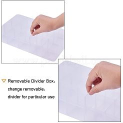 Прямоугольник пластиковые контейнеры для хранения бисера&nbsp;CON-PH0002-05