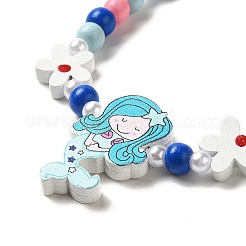 Комплект украшений из клена и акрила SJEW-C003-02C