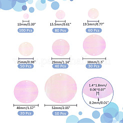8 стиль радужных переливающихся звеньев из ПВХ с пайетками/блестками PVC-PH0001-32B