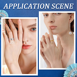 Набор для самостоятельного изготовления кольца-манжеты из нержавеющей стали в виде конуса-лотоса&nbsp;DIY-SC0026-09