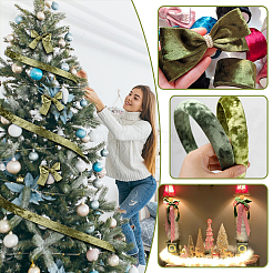 10 ярд односторонней бархатной ленты SRIB-WH0011-139