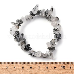Natürliche Armbänder aus turmaliniertem Quarz / schwarzem Rutilquarz&nbsp;BJEW-JB03681-01