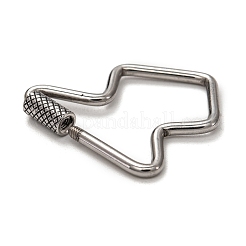 Подвески-карабинчики с винтовым замком из нержавеющей стали 304 STAS-P260-12P