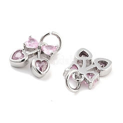 Латунные микро проложить кубического циркония подвески&nbsp;KK-P271-04P-A