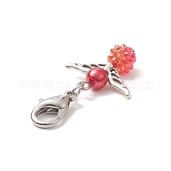 Подвеска из сплава и акрила HJEW-JM00971