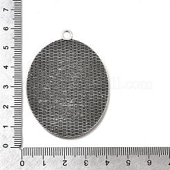 Тибетском стиле сеттинги сплав цинка кулон кабошон TIBEP-M004-06AS-RS