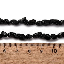 Натуральный черный турмалин бисер нитей G-I389-A30-AB
