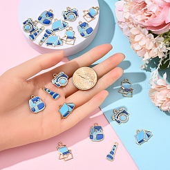 20 шт. 5 стиля серии кемпингового снаряжения эмалированные подвески из сплава&nbsp;FIND-YW0007-13B