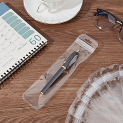 100 шт. прямоугольные длинные пластиковые подарочные пакеты с застежкой-молнией ABAG-SP0001-40