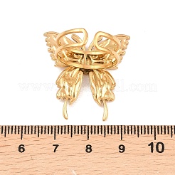 Открытые кольца-манжеты в форме бабочки из нержавеющей стали 304&nbsp;RJEW-Z137-03G