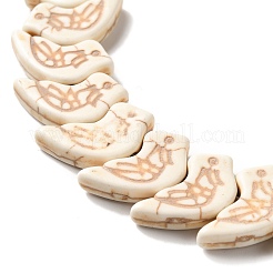 Нити из синтетических бирюзовых бусин&nbsp;G-E594-01