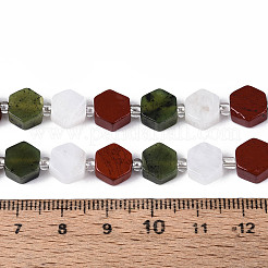 Нити бусин из натурального канадского нефрита G-T144-17A-01