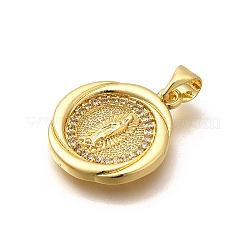 Религиозная тематика стойка покрытие латунь микропаве кубические циркониевые подвески&nbsp;KK-L226-007G-02