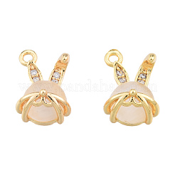 Латунные микропаве прозрачные кубические циркониевые подвески KK-N231-389