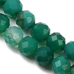 Натуральные бусины из зеленого оникса и агата (окрашенные и нагретые) G-D347-A04-4mm