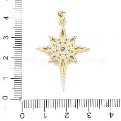 Латунные микропаве прозрачные подвески с фианитом&nbsp;KK-C251-14G