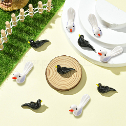 10шт 2 цвета бусины лэмпворк ручной работы LAMP-CJ0002-54