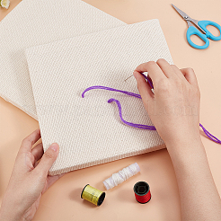 Ткань с перфорированной иглой и бамбуковыми квадратными рамками TOOL-WH0051-89