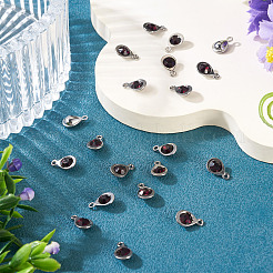 20 Stück facettierte Glasanhänger&nbsp;RGLA-TADJ0001-01E