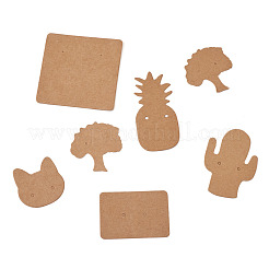 Kaktus & Katze & Ananas & Baum & Quadrat & Rechteck Form Ohrring Display-Karten&nbsp;EDIS-TA0001-001