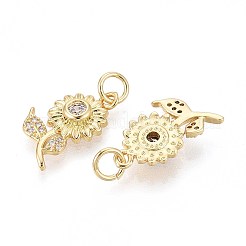 Латунные микро проложить кубического циркония подвески&nbsp;KK-T071-127G