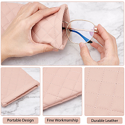 Ahademaker 4 шт. 2 цвета искусственная кожа ПУ чехол для очков без застежки&nbsp;AJEW-GA0005-22