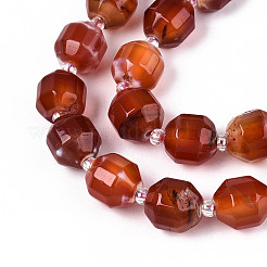 Нити бусин из натурального агата (окрашенного и нагретого) G-T139-92C