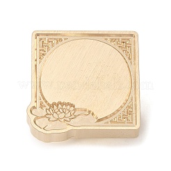 Геометрическая цветочная рамка из латуни AJEW-H149-01G-07