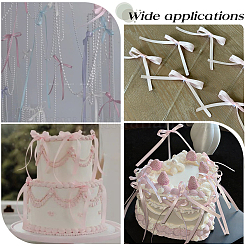 80 Stück Bowknot-Polyester-Ornament-Zubehör&nbsp;FIND-SC0020-89D