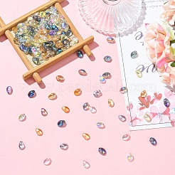 100 шт. Гальванические стеклянные бусины&nbsp;EGLA-YW0005-27A