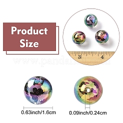 10 шт. Покрытие акриловыми бусинами&nbsp;MACR-YW0004-25