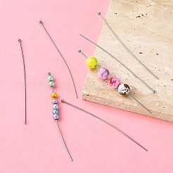 変色しにくい304ステンレススチール製ボールヘッドピン  ステンレス鋼色  70x0.7mm  21ゲージ  ヘッド：2mm&nbsp;LS-STAS-K146-045-0.7x70mm