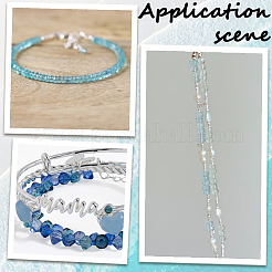 Perles en verre transparentes&nbsp;GLAA-SC0003-08A