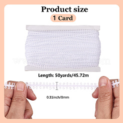 Плетеная кружевная лента из полиэстера OCOR-WH20006-67B